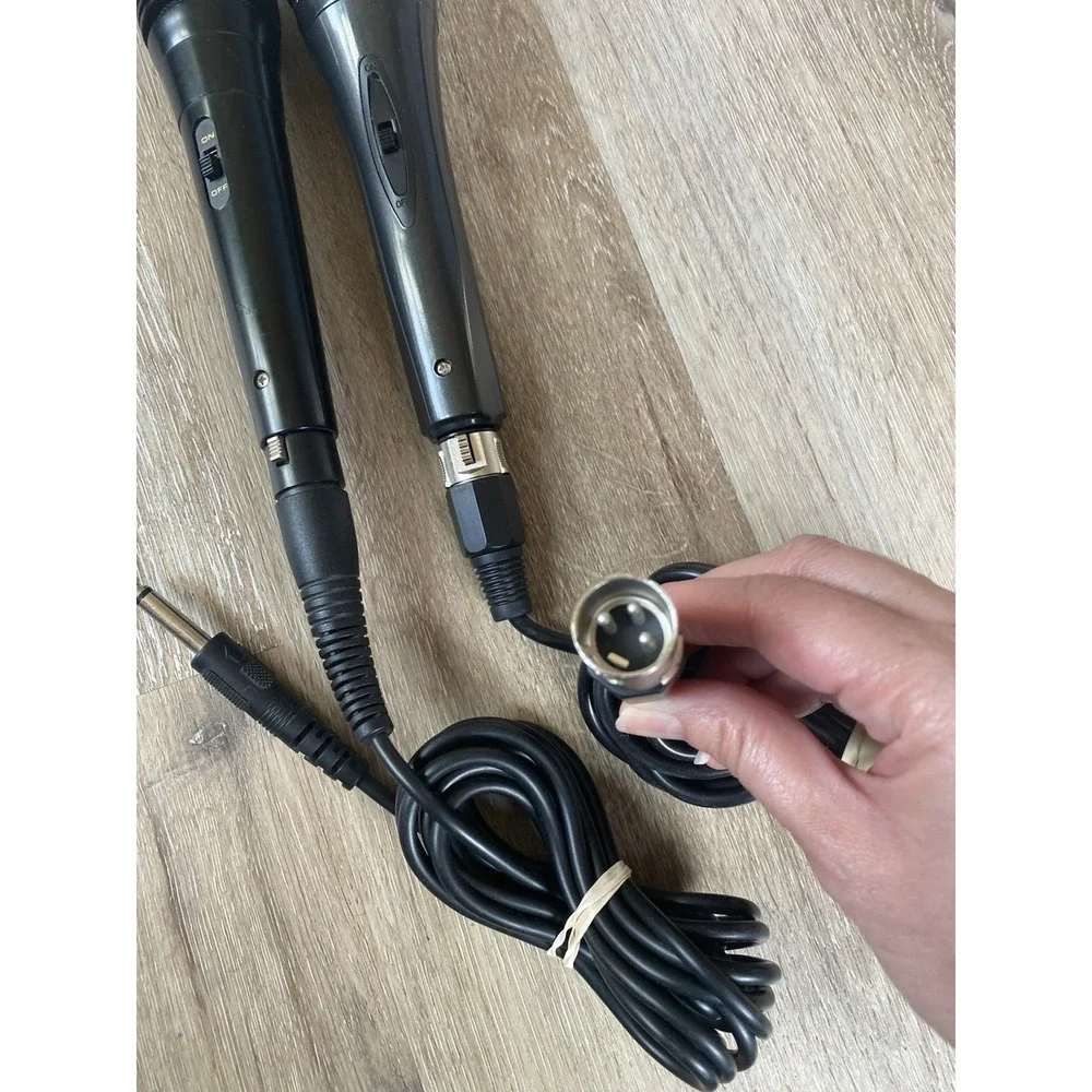 2 Wired Karaoke Machine Dynamic Vocal Microphone Handheld